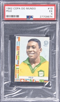 1962 Copa Do Mundo #19 Pele - PSA EX 5